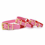 COLOUR BLOCK COLLAR | RED + PINK
